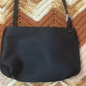 La regale black silk bag